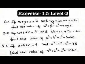 RD Sharma Solutions for Class 9 Maths Chapter 4 Algebraic Identities Exercise 4.5 Q3 to Q5