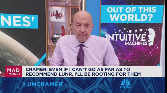 Even if I can't recommend Intuitive Machines I'll be rooting for them, says Jim Cramer