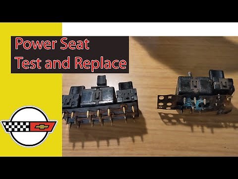 How To: C4 Corvette Electric Seat testing and replacing motor and switches on my 1987.