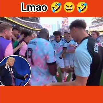 Lukaku & Belgium team mimicks Donald Trump dance celebration = 😆🤣😆 #donaldtrump #lukaku#belgiumvsusa