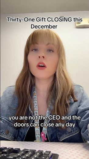 Part 2: BREAKING NEWS 🚨 Thirty-One Gifts is officially CLOSING this December. #mlm #thirtyone