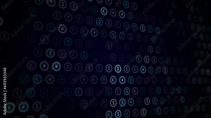 Cryptocurrency Bitcoin – motion graphics that can be used as a background or opener for your project.