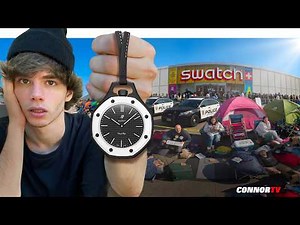 AP x Swatch Royal Pop Watch Release was CHAOS! Police Called.