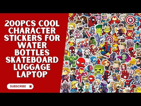 200PCS Cool Character Stickers – Waterproof Vinyl Pack