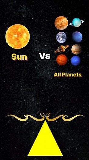 Sun vs All Planets | How Is Our Star #star #sun #planet #space #stephenson #earth