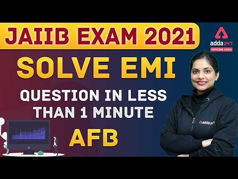 How to Calculate Equated Monthly Installment (EMI) | JAIIB Accounts | AFB | #JAIIBAdda247