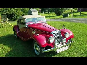 1954 MG TF Beautifully restored classic sports car.