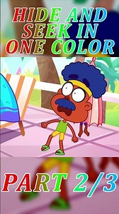 Kids play hide and seek in one color PART 2 🤫🌈 Playing outside is better #forkids #preschool