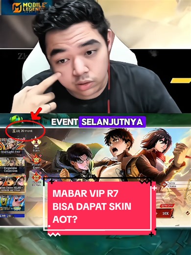 Mabar VIP R7: Dapatkan Skin AOT Sekarang!