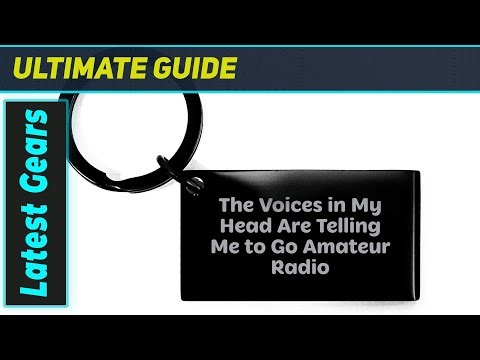 Best Funny Amateur Radio Keychain: 'Voices In My Head' Ham Gift!