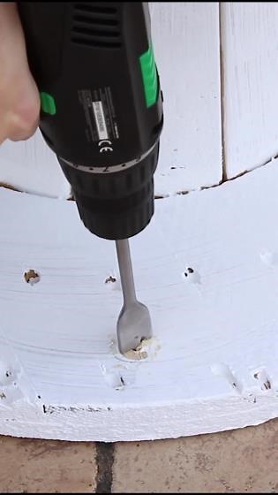 DIY spinning cable reel table #diy