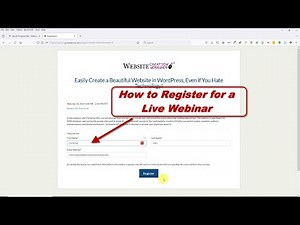 How to Register for a GotoWebinar