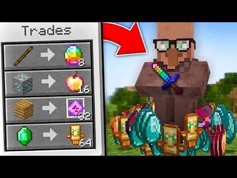 I Made Villagers Trade OP Items in Minecraft...