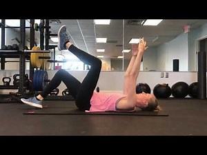 Supine 90/90 + Arms Overhead + Heel Taps