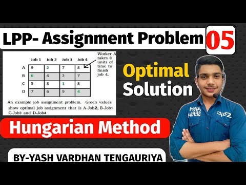 Assignment Problem Hungarian Method| In Hindi | Operation research #feelingwaliclass
