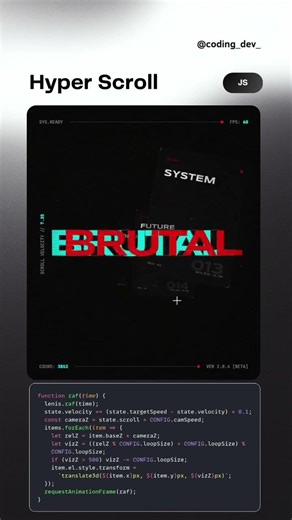 #javascript #gamedev Hyper Scroll