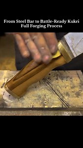 From Steel Bar to BattleReady Kukri Full Forging Process amazing knife making mechanic damascus | Combat Knife