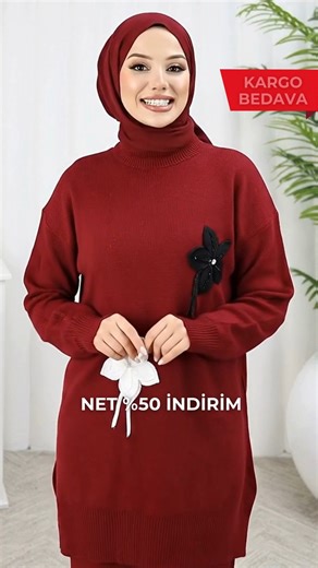 Beklediğiniz indirim geldi! 🌸 Triko Çiçekli Tunik Pantolon İkili Takım 1077 şimdi net P indirimli! 🎊 Stoklar tükenmeden inceleyin🎯 📲 https://www.sefamerve.com/r/34m9/ | Sefamerve