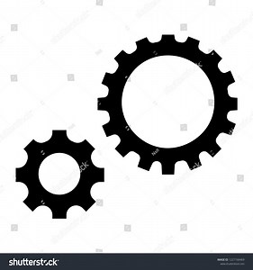 Gear Icon Simple Illustration Gear Vector Stock Vector (Royalty Free) 1227168469 | Shutterstock