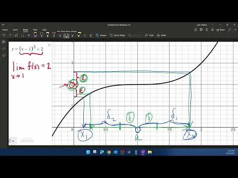 Calculus 1 - Section 2.4 - The Precise Definition of a Limit