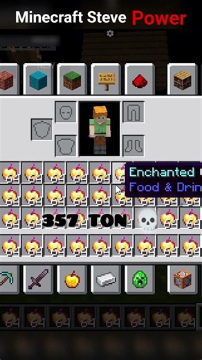 Minecraft Steve power