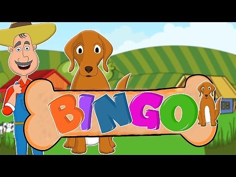 BINGO Dog Song | Nursery Rhymes with Lyrics | Animal Rhymes For Kids