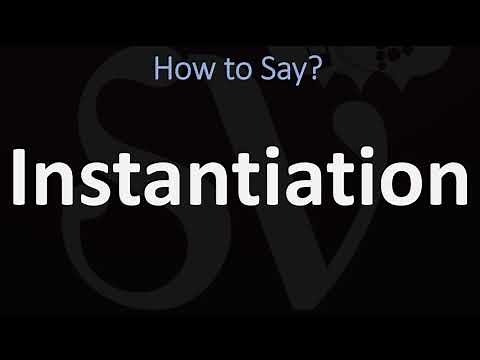 How to Pronounce Instantiation? (CORRECTLY)