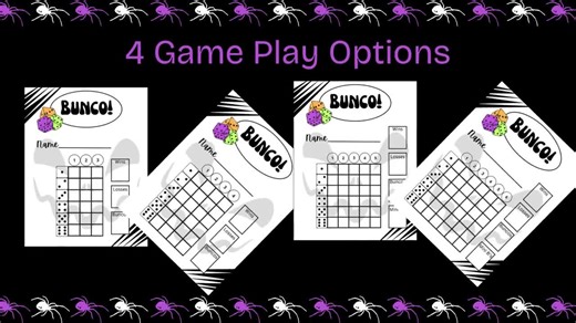 Halloween Bunco, Bunco Score Card, Bunco Score Sheet, Bunco Digital, Bunco Download, Printable Bunco, Bunco Themes, Fall Bunco - Etsy