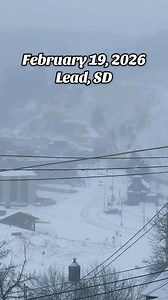 February 19, 2026 Lead, South Dakota A Snowy Morning. ❄️ | Sarah does