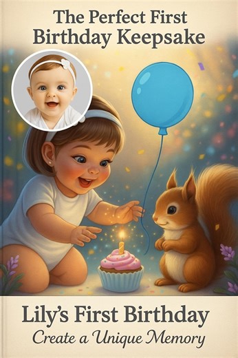 Personalized First Birthday Storybook | Baby Keepsake (digital PDF) - Etsy