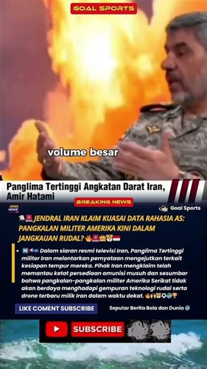🦅🚨 Jendral Iran Klaim Kuasai Data Rahasia AS: Pangkalan Militer Amerika Kini dalam Jangkauan Rudal?