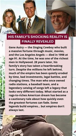28 Years After Gene Autry’s Death, His Family’s Shocking Reality Is Finally Revealed #short #viral