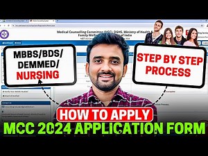 How to fill MCC Counselling 2024 Application form|🔥MBBS/BDS| MCC 2024 Application form Kaise bhare|🔥