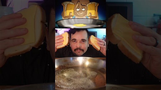 Elmer Fudd grilled cheese: Looney Tunes classic! 🧀🍞 #shorts #cooking #looneytunes