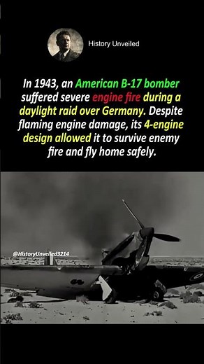 🔥 How B-17 Flying Fortress Bombers Survived Heavy Warfare #shorts