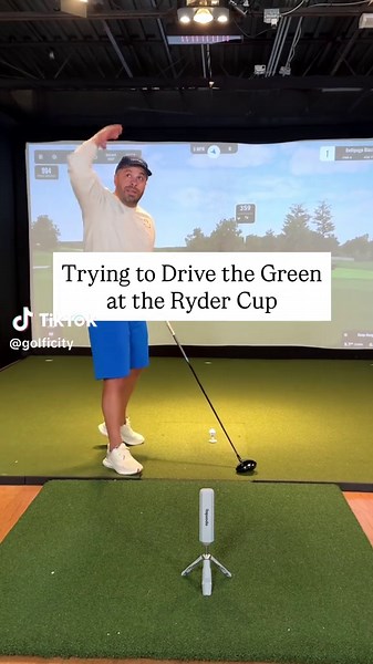 Way harder than it looks #golfer #rydercup @Rapsodo Golf