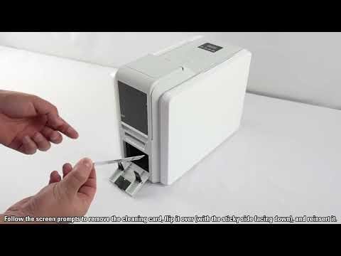 DASCOM DC-340 Using cleaning card.