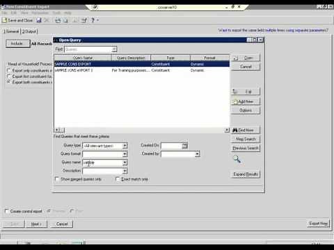 Data Cleansing - Export data from Raisers Edge