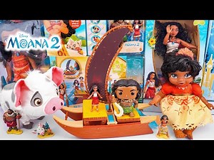 Unboxing NEW Disney Moana 2 Toys Collection | Disney Moana's Ocean Adventure Canoe Playset