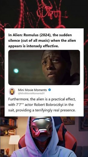 Alien Romulus 2024 Effective Use of Silence and a 77 Actor in a Practical Alien Suit for Realism