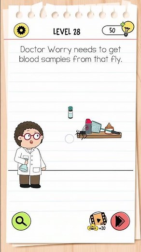 Brain test 4 level 28 Answer