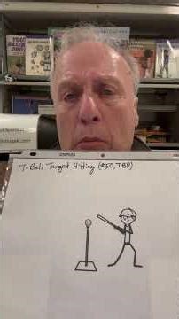 TEE BALL hitting can be challenging for players. The animal sticker technique creates a focal point.