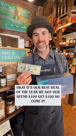 Happy Thanksgiving! We are starting early, but our Black Friday sale is in full swing until Sunday! This is the best deal you are going find because we are basically giving you even money 💴 . That’s right you spend $100 between now and Sunday and one purchase and we are going to give you five $20 credit credits to use starting in January through October 31. It is easy math. We are giving you $100 when you spend $100. You can come in and get things you need for Thanksgiving dinner. You could get