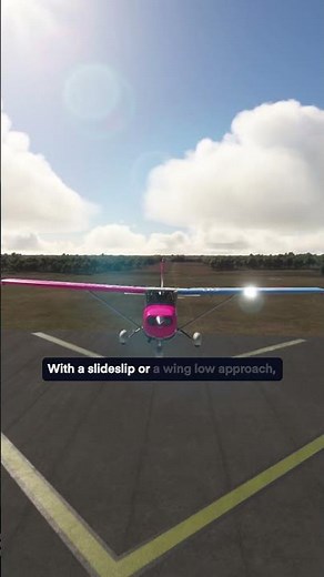 Crabbed or sideslip crosswind approach - which is better?