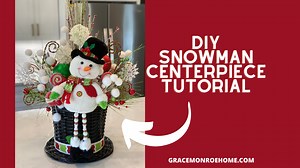 DIY Snowman Table Arrangement