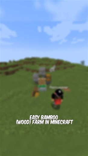 Easy bamboo (wood) farm in Minecraft All version 1.21. .. #minecraft #shorts #farm