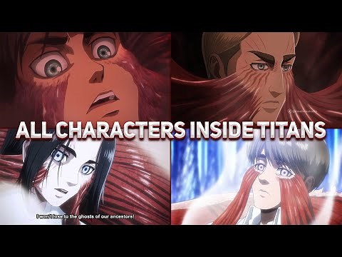 ALL Characters Inside Titans - Attack On Titan 2020