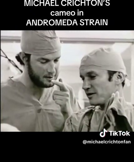 Author/filmmaker Michael Crichton talks about his only movie cameo in the film version of THE ANDROMEDA STRAIN (1971). #booktok #books #movies #film #cinema #MichaelCrichton #sciencefiction #michaelcrichtonbooks #andromedastrain #authors #jurassicpark #interviews