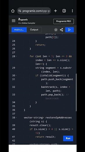 Restore IP Addresses from String | Backtracking in C++ | Valid IP Generator