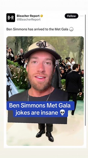 Ben Simmons met gala fit has the jokes pouring in 💀😭 #nbatwitter #bensimmonsm #bensimmons #NBA | Parody Palace